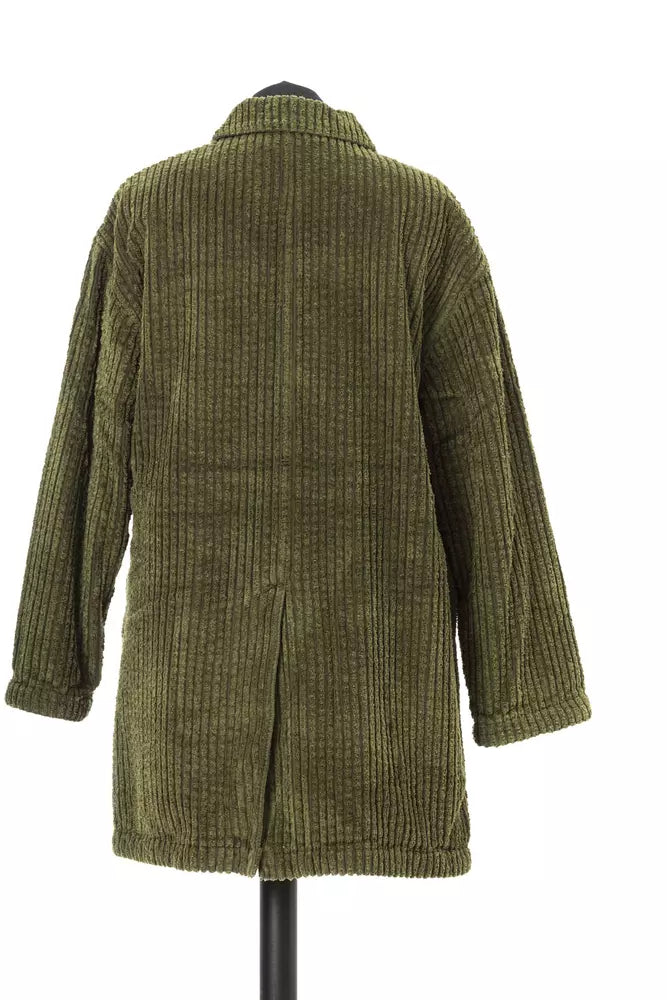 Giacca da donna in cotone verde