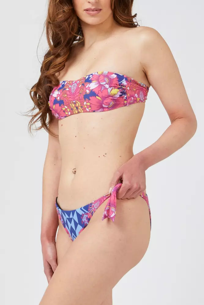 Fuchsia Polyester Damen Bikini