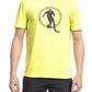 T-shirt da uomo in cotone giallo