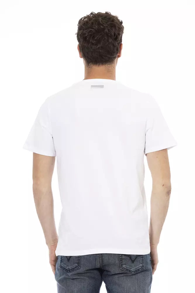 Weißes Herren-T-Shirt aus Baumwolle