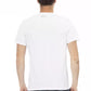 Elegant White Front Print T-Shirt