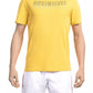 T-shirt da uomo in cotone giallo