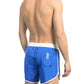 Blue Polyester Men Swim Short