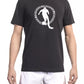 T-shirt da uomo in cotone nero