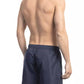 Blue Polyester Men Swim Short