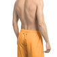 Orange Polyester Men Swim Short