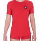 Red Cotton Men T-Shirt