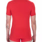 Red Cotton Men T-Shirt