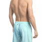 Light Blue Polyester Men Swim Short