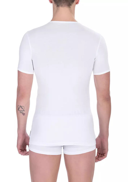 T-shirt da uomo in cotone bianco