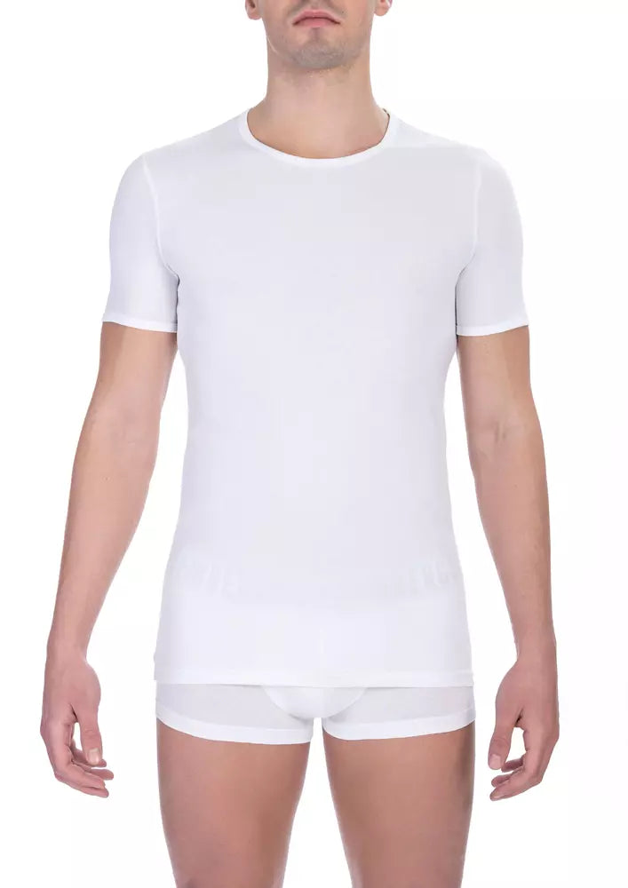 T-shirt da uomo in cotone bianco