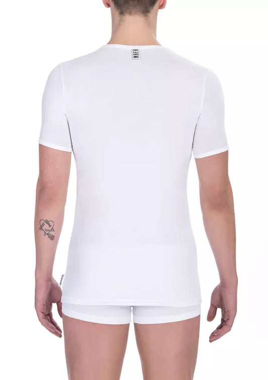 T-shirt da uomo in cotone bianco