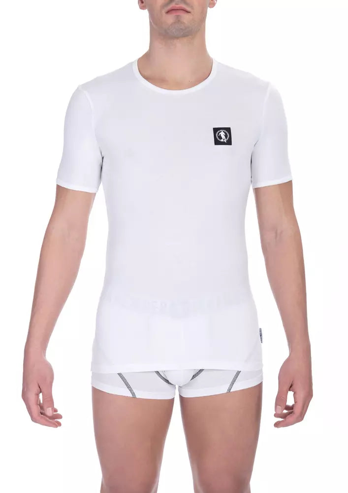 T-shirt da uomo in cotone bianco