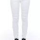 Frankie Morello White Cotton Pant