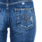 Blue Cotton Women Jeans
