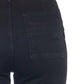 Black Cotton Women Cropped Trouser