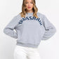 Gray Cotton Women Sweater