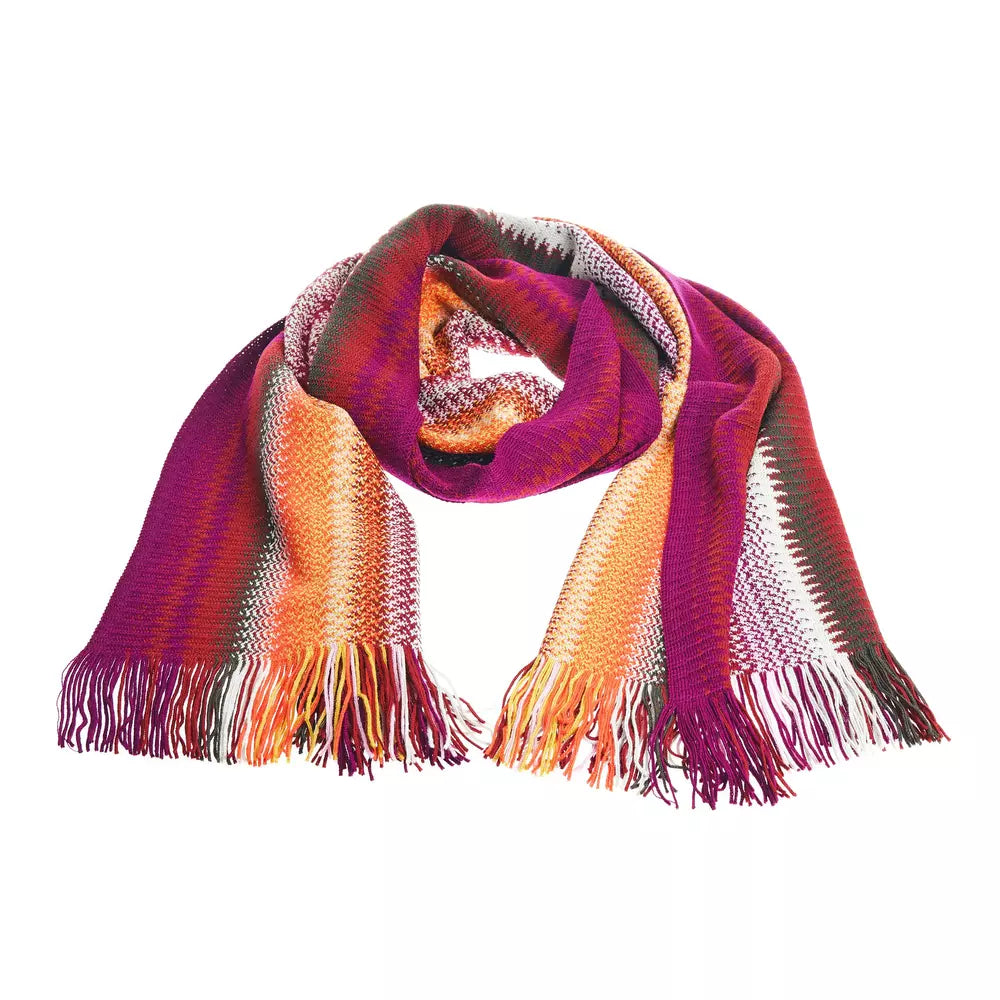 Multicolor Wool Men Scarf