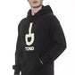 Black Cotton Men Sweatshirt