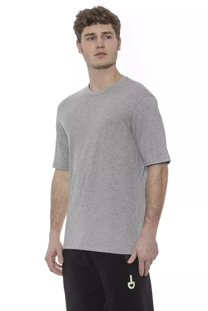 Graues Herren-T-Shirt aus Baumwolle
