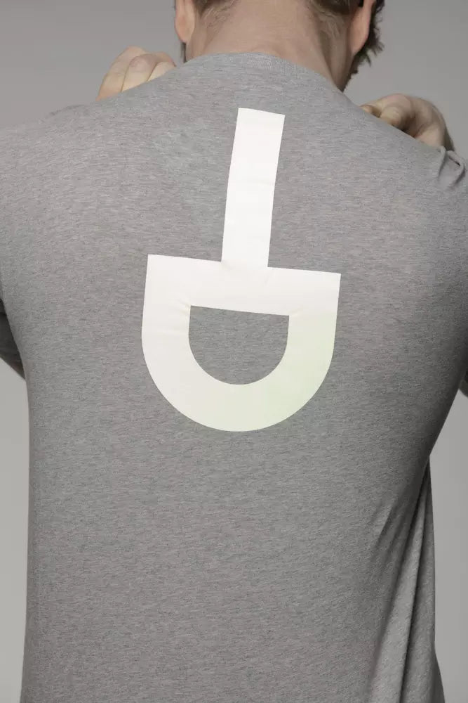 Graues Herren-T-Shirt aus Baumwolle