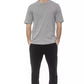 Gray Cotton Men T-Shirt