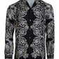 Elegantes Satin-Blumen-Barockhemd