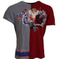T-Shirt mit Rundhalsausschnitt und Blumenengeln