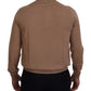 Maglione girocollo in cashmere beige