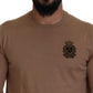 Maglione girocollo in cashmere beige