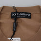Maglione girocollo in cashmere beige