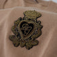 Maglione girocollo in cashmere beige