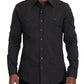 Elegantes, graues Slim Fit-Hemd „Sicilia“