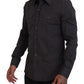 Elegantes, graues Slim Fit-Hemd „Sicilia“