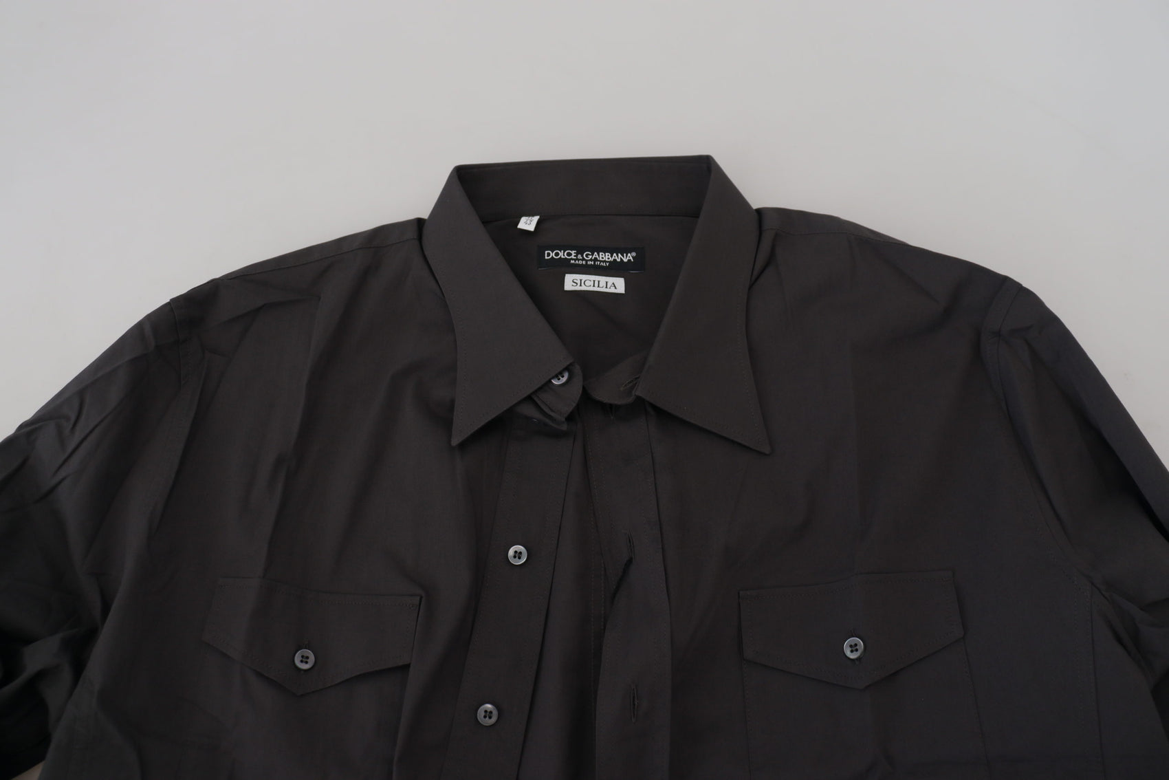 Elegantes, graues Slim Fit-Hemd „Sicilia“