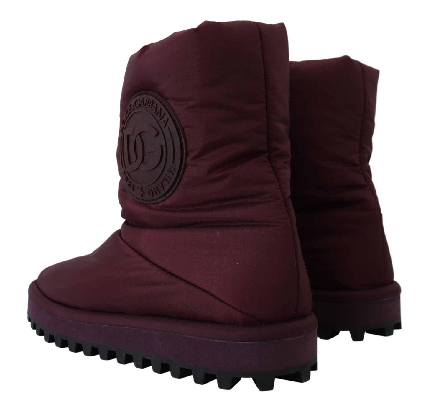 Elegante bordeauxrote Stiefeletten mit halbhohem Schaft