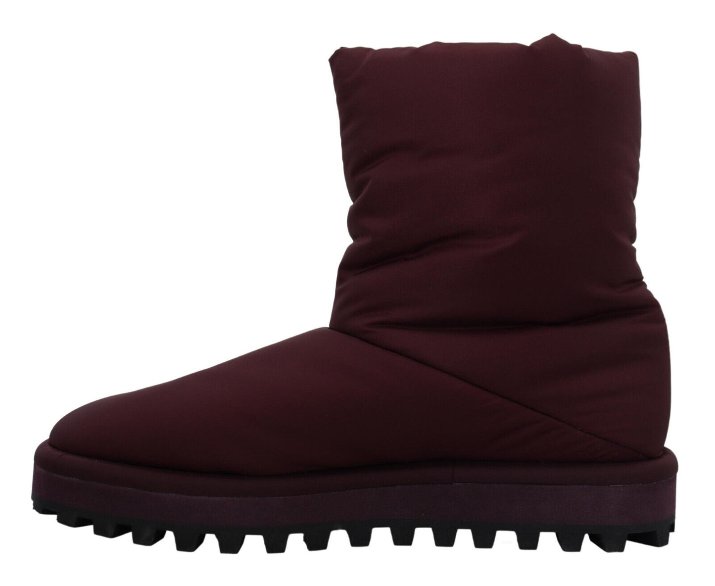 Elegante bordeauxrote Stiefeletten mit halbhohem Schaft