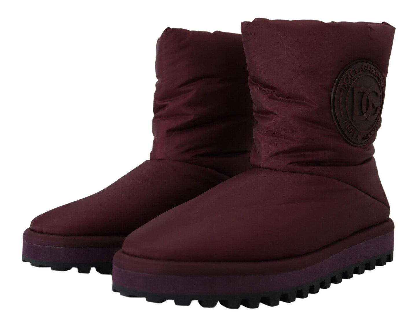 Elegante bordeauxrote Stiefeletten mit halbhohem Schaft