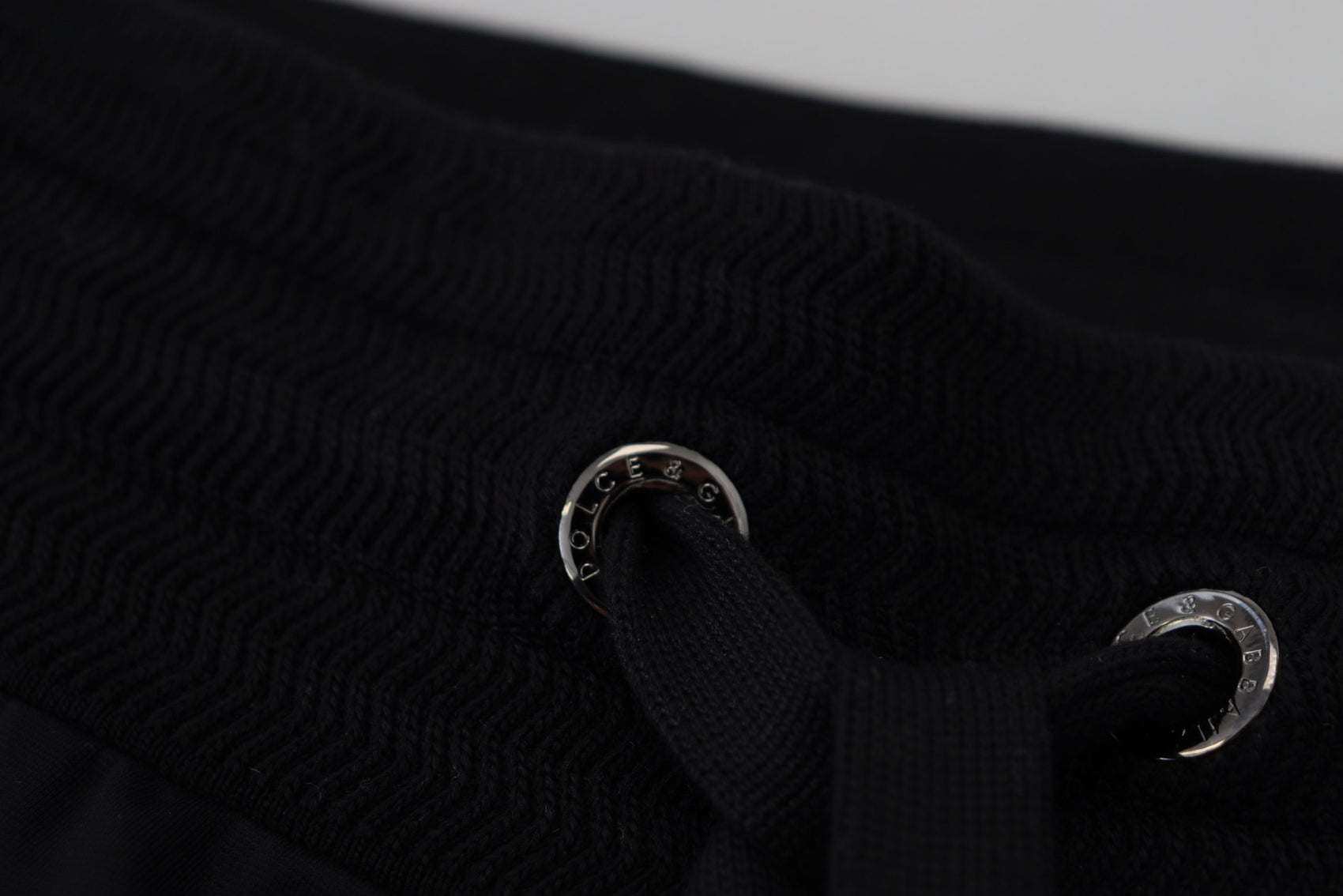 Schicke schwarze Designerhose aus Baumwolle