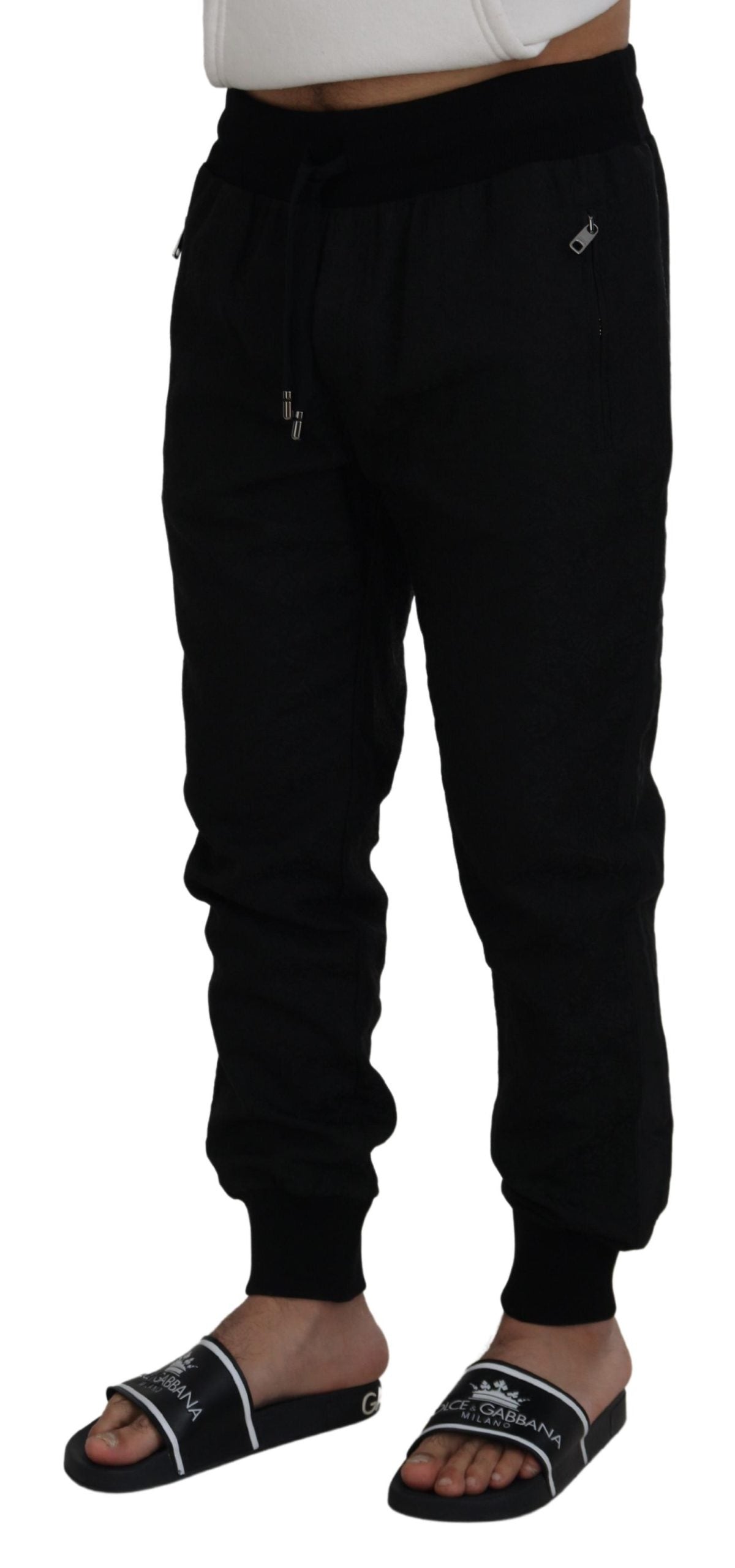 Elegante schwarze Jogginghose für den modernen Mann