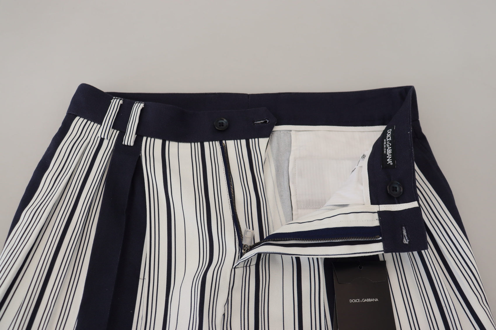 Elegante gestreifte Baumwollhose für Herren