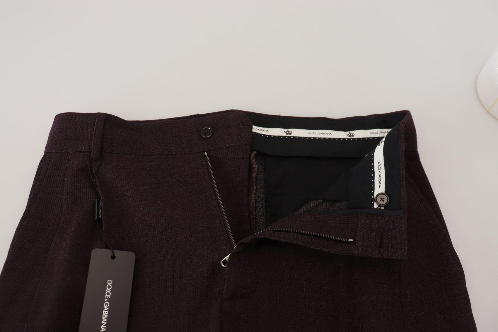 Elegante braune Hose aus Baumwollmischung