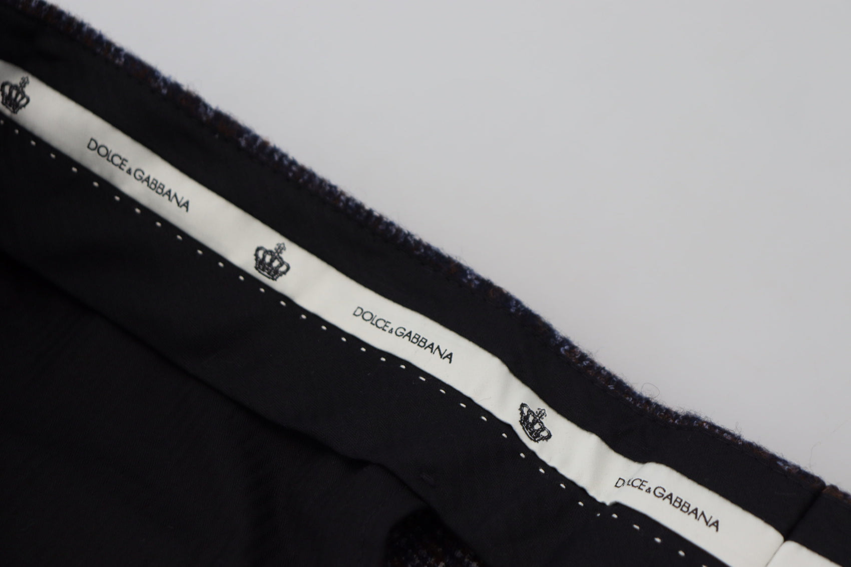 Elegante Hose aus grau kariertem Alpaka-Mix