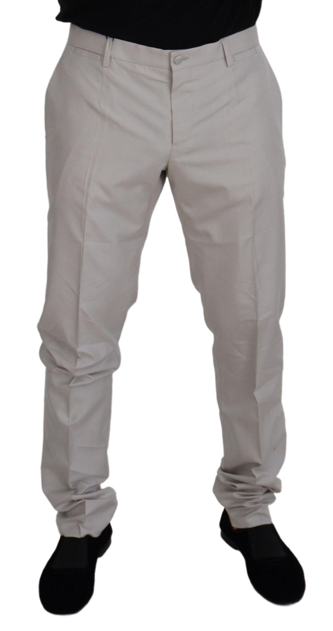 Elegante Hose aus Seidenmischung in Off-White