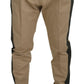 Elegante zweifarbige Stretchhose aus Baumwolle