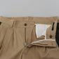 Elegante zweifarbige Stretchhose aus Baumwolle