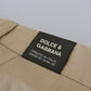 Elegante zweifarbige Stretchhose aus Baumwolle