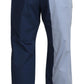 Elegante blaue Baumwoll-Mix-Hose für Herren