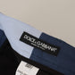 Elegante blaue Baumwoll-Mix-Hose für Herren