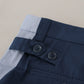 Elegante blaue Baumwoll-Mix-Hose für Herren